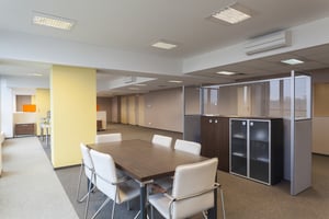 Interior of a modern office building, empty room