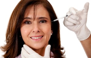 woman receiving a botox treatment